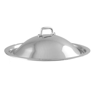 Mauviel Mauviel M'ELITE Curved Domed Lid With Cast Stainless Steel Handle, 9.4-In Mauviel M'ELITE Curved Domed Lid With Cast Stainless Steel Handle, 9.4-In