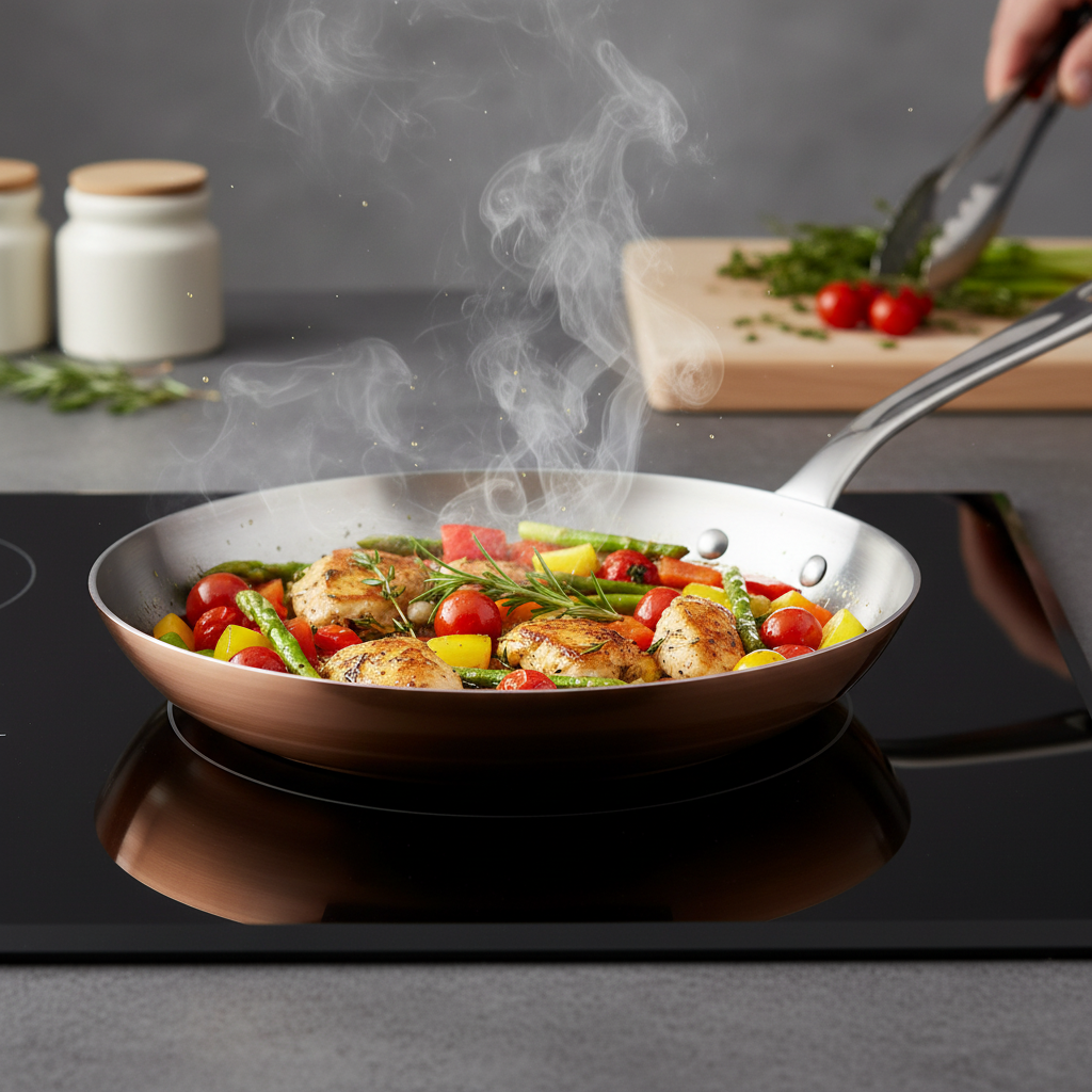 Mauviel M'3 S Copper Frying Pan With Cast Stainless Steel Handle - Mauviel1830