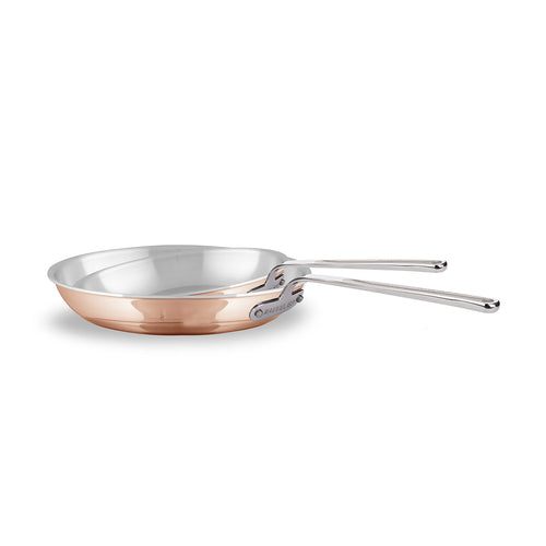 Mauviel M'COPPER 360 Copper 2-Piece Frying Pan Set With Stainless Steel Handles - Mauviel USA