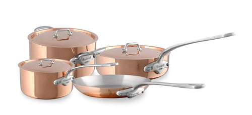 Mauviel M'Heritage M150S 7-Piece Cookware Set With Cast Stainless Steel Handles - Mauviel USA