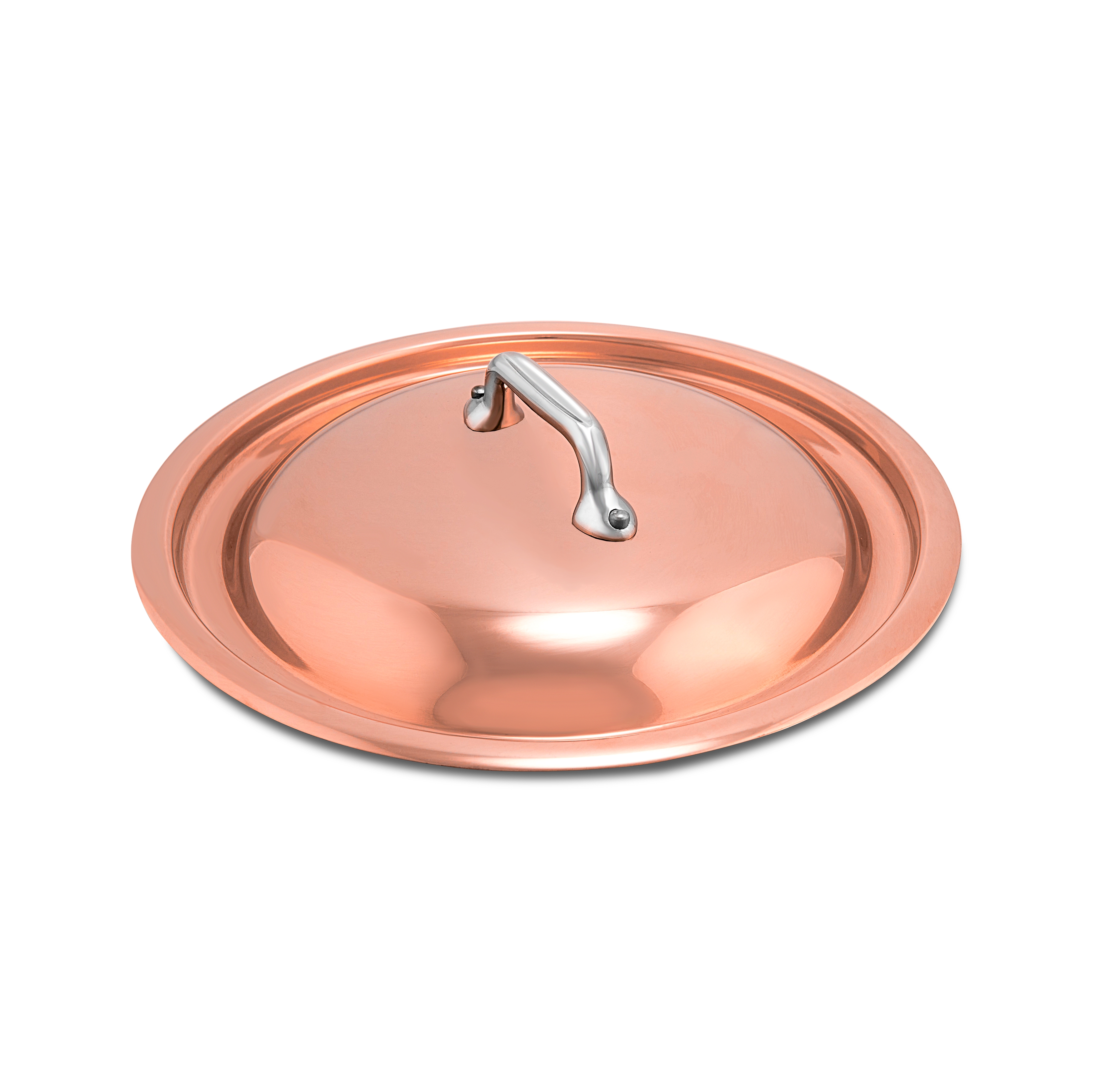 Mauviel Copper Curved Lid With Cast Stainless Steel Handle, 11-In - Mauviel1830