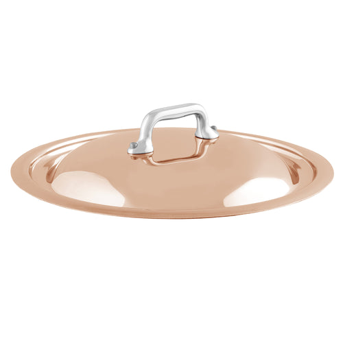 Mauviel M'6 S Copper Curved Lid With Cast Stainless Steel Handle, 7-In - Mauviel1830