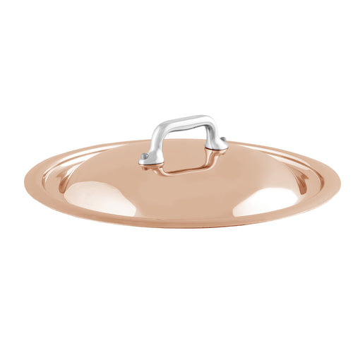 Mauviel M'6 S Copper Curved Lid With Cast Stainless Steel Handle, 7.8-In - Mauviel1830