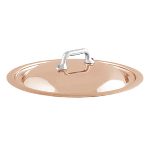 Mauviel USA Mauviel M'6 S Copper Curved Lid With Cast Stainless Steel Handle, 9.4-In Mauviel M'6 S Copper Curved Lid With Cast Stainless Steel Handle, 9.4-In - Mauviel1830