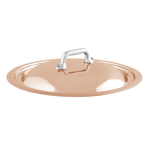Mauviel M'6 S Copper Curved Lid With Cast Stainless Steel Handle, 11-In - Mauviel1830