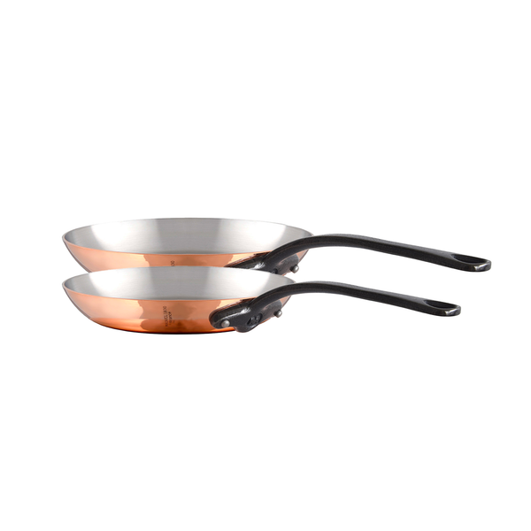 mauviel　フライパン　モーヴィエル　21cm Mauviel M'Heritage M'150 CI 2-Piece Copper Frying Pan Set With