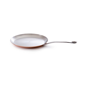 Mauviel 1830 Mauviel M'150 S Copper Crepe Pan With Cast Stainless Steel Handle, 11.8-In Mauviel M'150 S Crepe Pan With Cast Stainless Steel Handle, 11.8-In - Mauviel USA