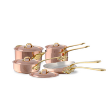 Mauviel Mauviel M'Heritage M'150 B 10-Piece Copper Cookware Set With Brass Handles Mauviel M'150 B 10-Piece Cookware Set With Bronze Handles - Mauviel USA