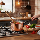 Mauviel M'Heritage M'150 CI Sauce Pan With Lid, Cast Iron Handle, 1.9-Qt - Mauviel1830