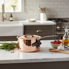 Mauviel M'Heritage M'150 CI Sauce Pan With Lid, Cast Iron Handle, 2.8-Qt - Mauviel1830