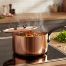 Mauviel M'Heritage M'150 CI Sauce Pan With Lid, Cast Iron Handle, 1.9-Qt - Mauviel1830