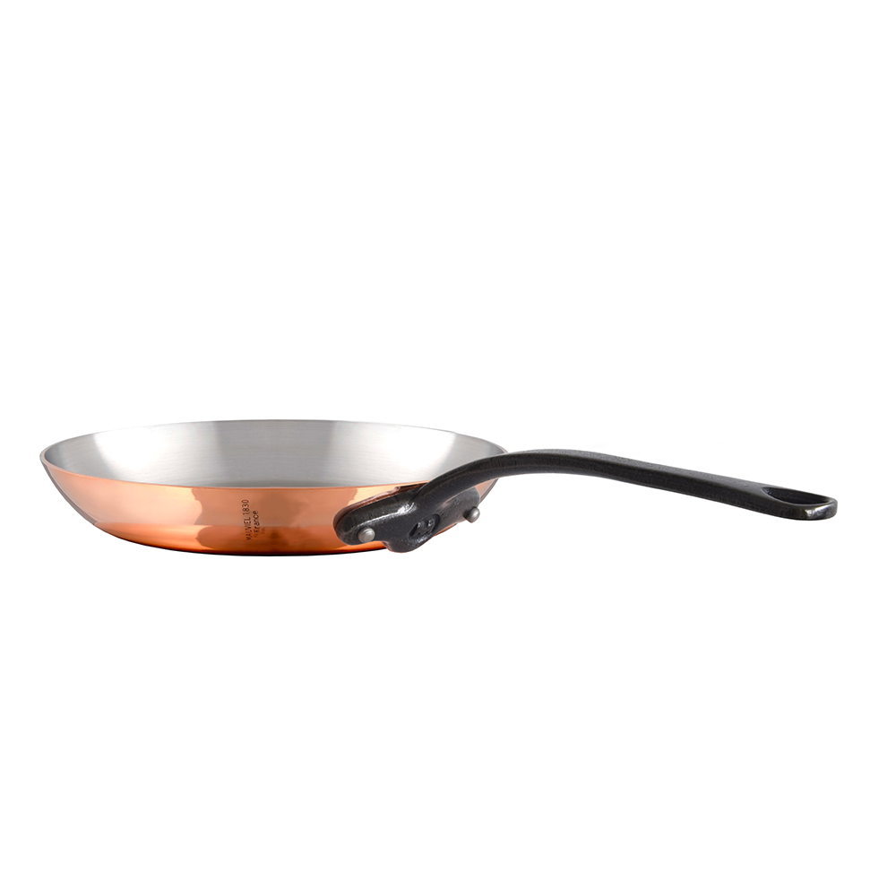 Mauviel M'Heritage M'150 CI Frying Pan With Cast Iron Handle, 11.8-In - Mauviel1830