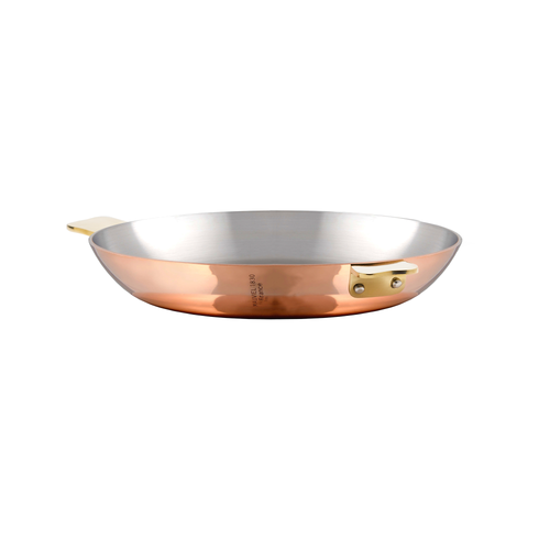 Mauviel Art Déco Copper Round Pan With Brass Handles, 6.3-In - Mauviel USA