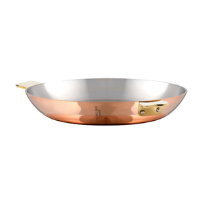 Mauviel Art Déco Copper Round Pan With Brass Handles, 7.9-In - Mauviel USA