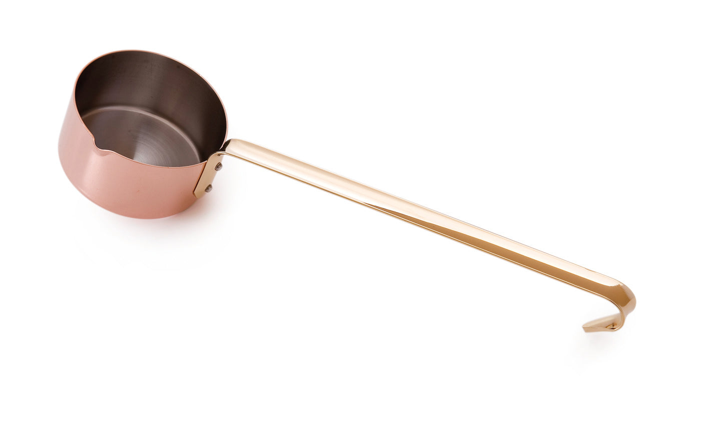 Mauviel M'PASSION Copper Mini Sauce Pan With Long Handle, 0.3-Qt - Mauviel USA