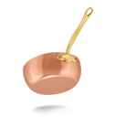 Mauviel M'Heritage M'150 B Copper Chef Pan With Lid and Brass Handle - Mauviel1830