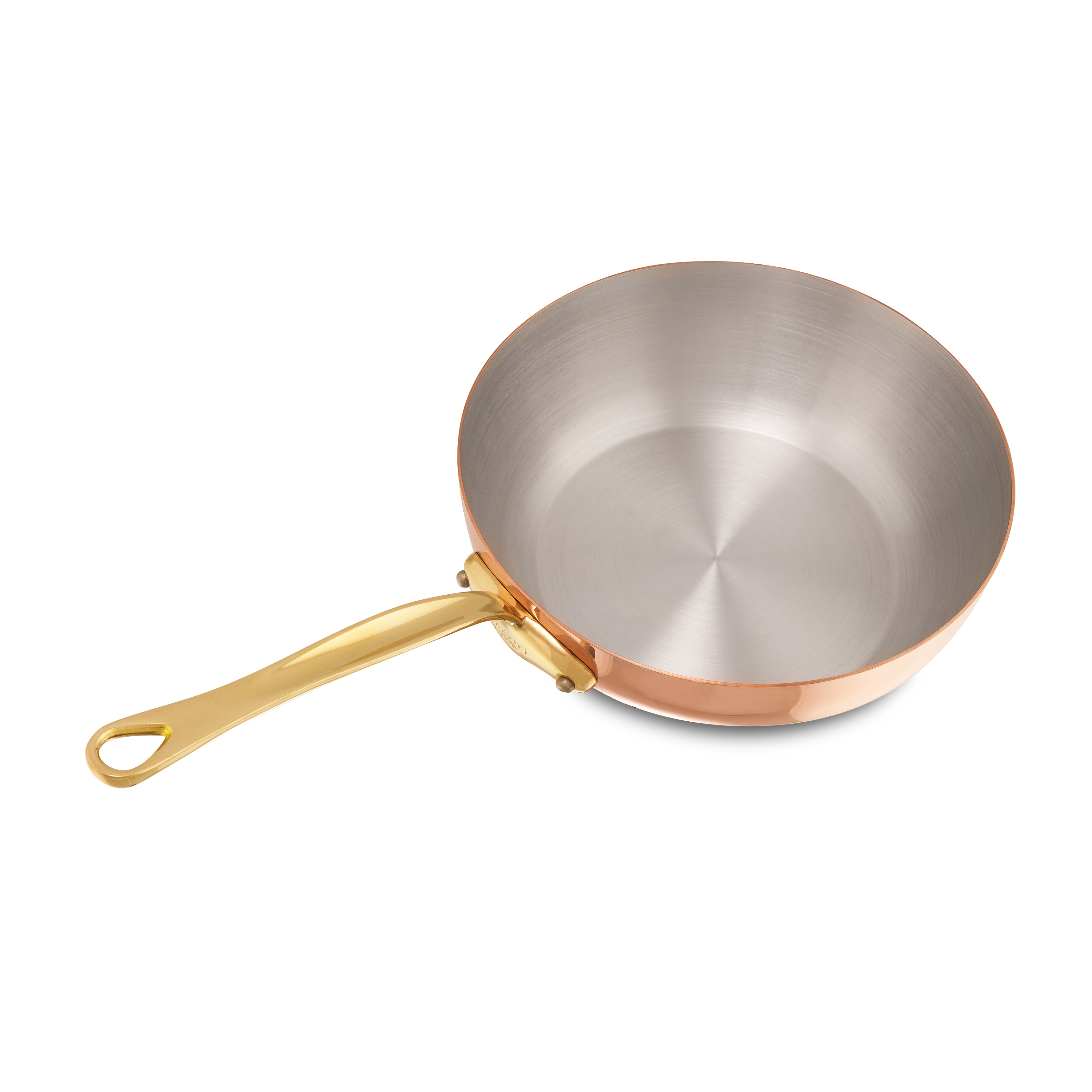 Mauviel M'Heritage M'150 B Copper Chef Pan With Brass Handle - Mauviel1830