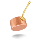 Mauviel M'Heritage M'150 B Copper Sauce Pan With Lid, Brass Handle - Mauviel1830