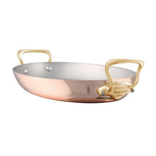 Mauviel Mauviel M'Heritage M'150 B Copper Oval Gratin Pan With Brass Handles, 17.7-In Mauviel M'Heritage M'150 B Copper Oval Gratin Pan With Brass Handles, 17.7-In