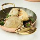 Mauviel M'Heritage M'150 B Copper Round Pan With Brass Handles - Mauviel1830