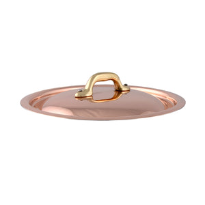 Mauviel 1830 Mauviel M'Heritage 150 B Copper Curved Lid With Brass Handle, 11.8-In Mauviel M'150 B Copper Curved Lid With Brass Handle, 11.8-In - Mauviel1830