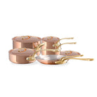 Mauviel M'Heritage M'250 B 10-Piece Cookware Set, Brass Handles - Mauviel1830