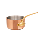 Mauviel M'Heritage M'200 B Copper Sauce Pan With Lid, Brass Handle - Mauviel1830