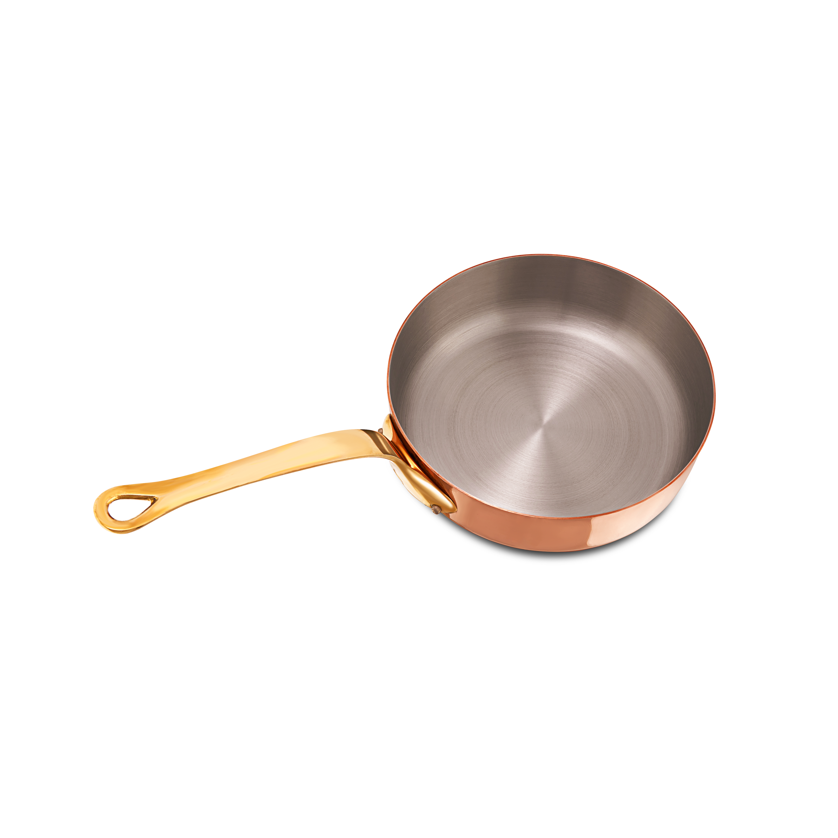 Mauviel M'Heritage M'200 B Saute Pan With Brass Handle, 3.3-Qt - Mauviel1830