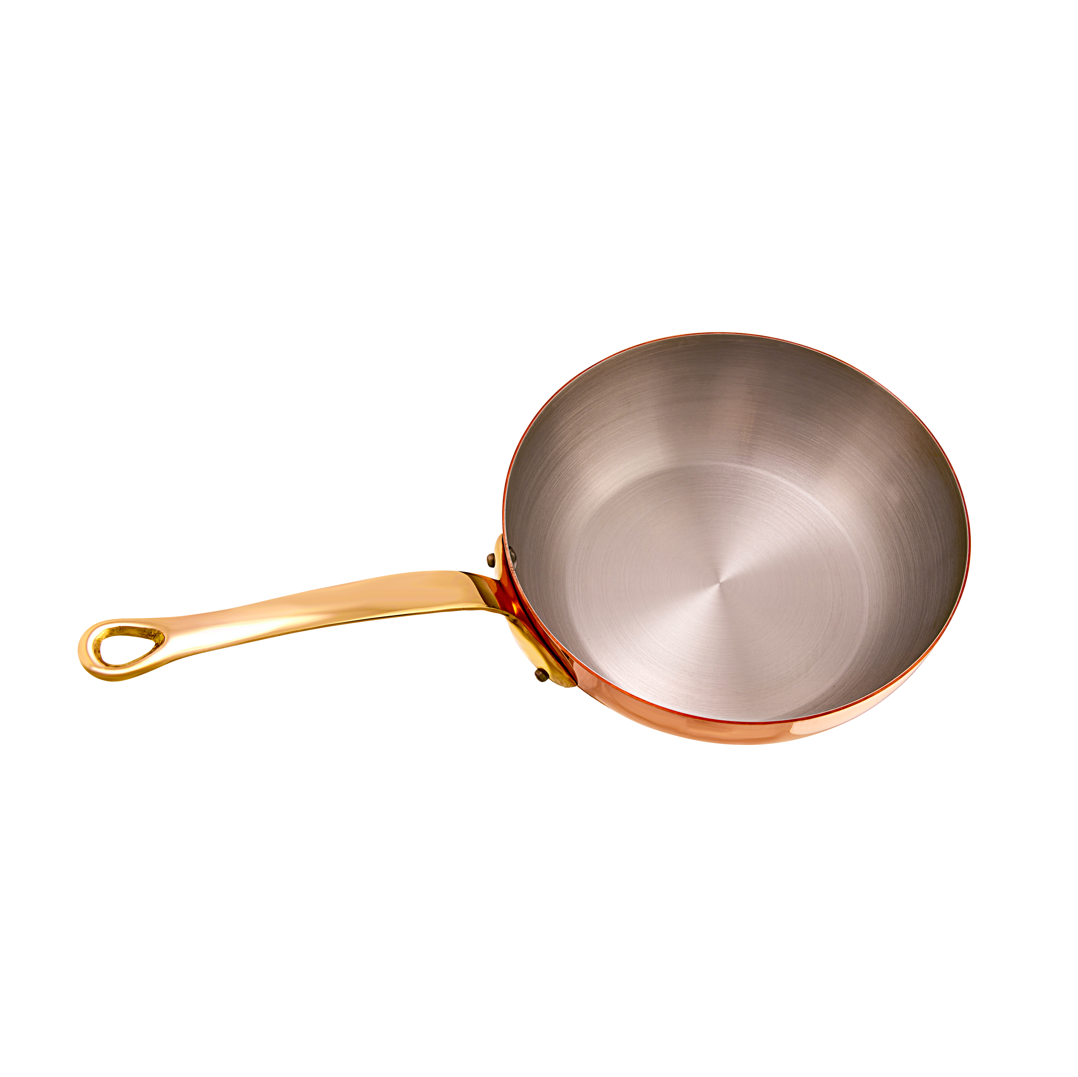 Mauviel M'Heritage M'200 B Copper Chef Pan With Brass Handle, 2.1-Qt - Mauviel1830