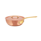 Mauviel M'Heritage M'250 B Chef Pan With Lid, Brass Handle, 3.6-Qt - Mauviel1830