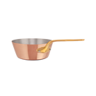 Mauviel M'Heritage M'200 B Copper Splayed Saute Pan With Brass Handle, 3.6-Qt - Mauviel1830
