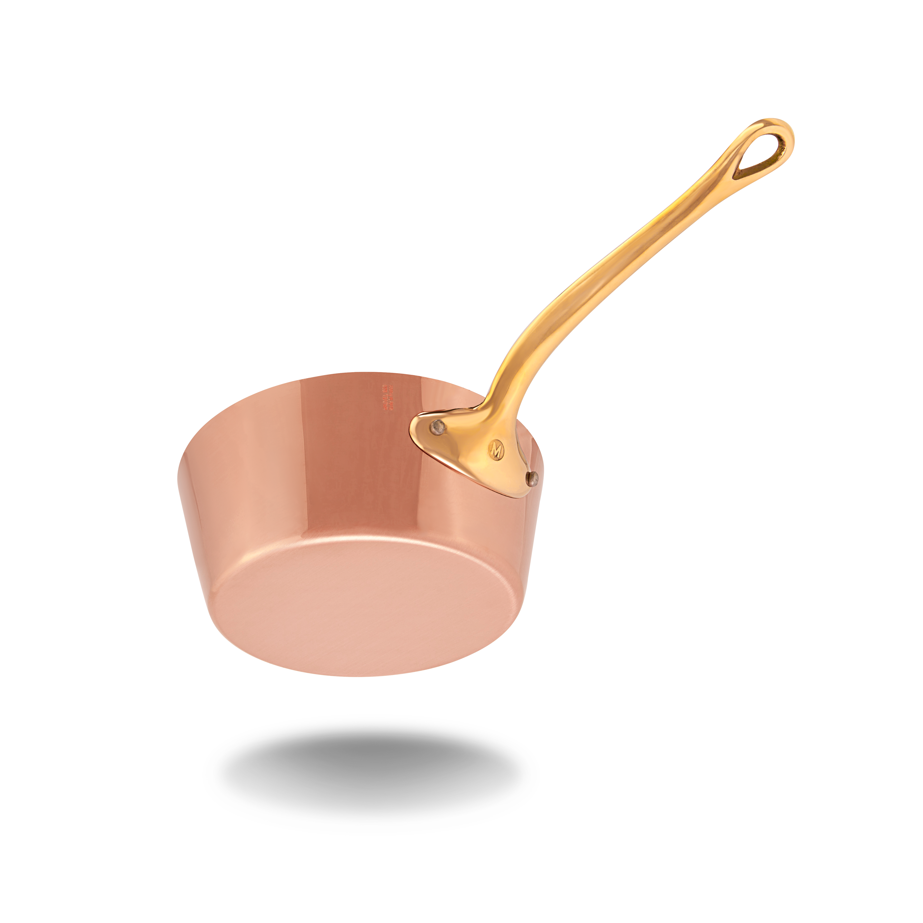 Mauviel M'Heritage M'200 B Copper Splayed Saute Pan With Brass Handle, 3.6-Qt - Mauviel1830