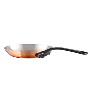 Mauviel 1830 Mauviel M'Heritage M200CI Polished Copper & Stainless Steel Saute Pan With Lid 3.3-qt and Frying Pan 10.2-in Bundle Mauviel M'Heritage M200CI Polished Copper & Stainless Steel Saute Pan With Lid 3.3-qt and Frying Pan 10.2-in Bundle - Mauviel USA