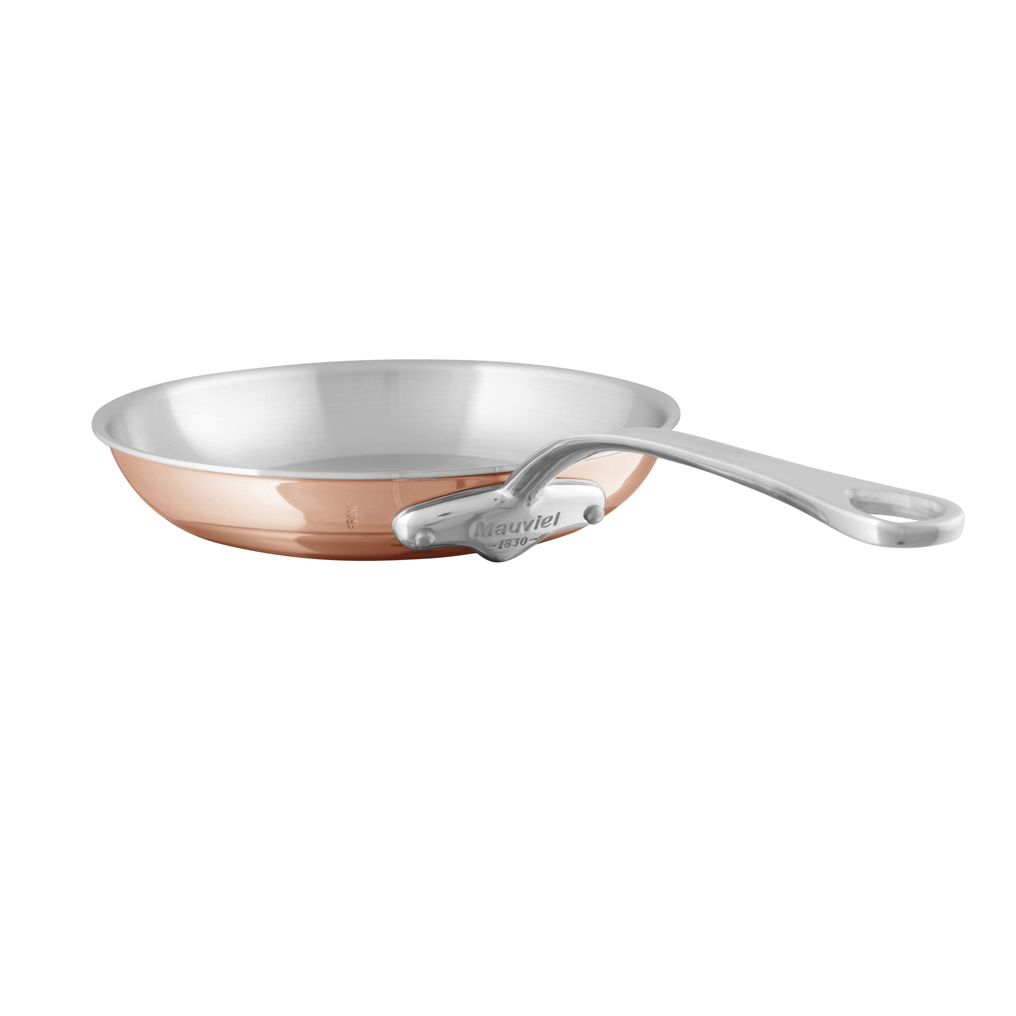 Mauviel M'Inox 360 Brushed Stainless Steel Sauce Pan With Glass Lid,  Stainless Steel Handle, 1.2-Qt