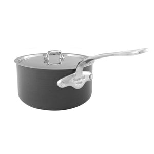 Mauviel 1830 Mauviel M'STONE 3 Sauce Pan With Lid, Cast Stainless Steel Handle, 3.6-Qt Mauviel M'STONE 3 Sauce Pan With Lid, Cast Stainless Steel Handle, 3.6-Qt - Mauviel1830