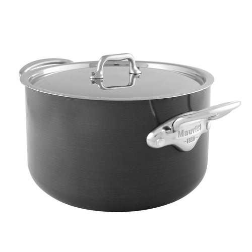 Mauviel M'STONE 3 Stewpan With Lid, Cast Stainless Steel Handles, 6.7-Qt - Mauviel1830