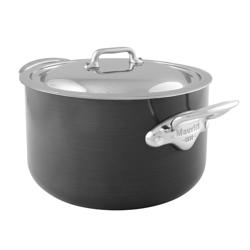 Mauviel M'STONE 3 Stewpan With Lid, Cast Stainless Steel Handles, 6.7-Qt