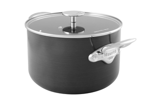 Mauviel 1830 Mauviel M'STONE 3 Stewpan With Glass Lid, Cast Stainless Steel Handles, 6.7-Qt Mauviel 1830 M'STONE 3 Stewpan With Glass Lid, Cast Stainless Steel Handles - Mauviel USA