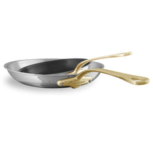 Mauviel Mauviel M'COOK B 5-Ply 2-Piece Nonstick Frying Pan Set With Brass Handles Mauviel M'COOK B 5-Ply 2-Piece Nonstick Frying Pan Set With Brass Handles