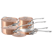 Mauviel Mauviel M'Heritage 150 S 10-Piece Copper Cookware Set With Cast Stainless Steel Handles Mauviel M'Heritage M150S 10-Piece Cookware Set With Cast Stainless Steel Handles - Mauviel USA