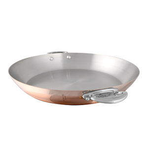Mauviel 1830 Mauviel M'150 S Round Pan With Cast Stainless Steel Handle, 7.8-In Mauviel M'Heritage M150S Round Pan With Cast Stainless Steel Handle, 10.2-In - Mauviel USA