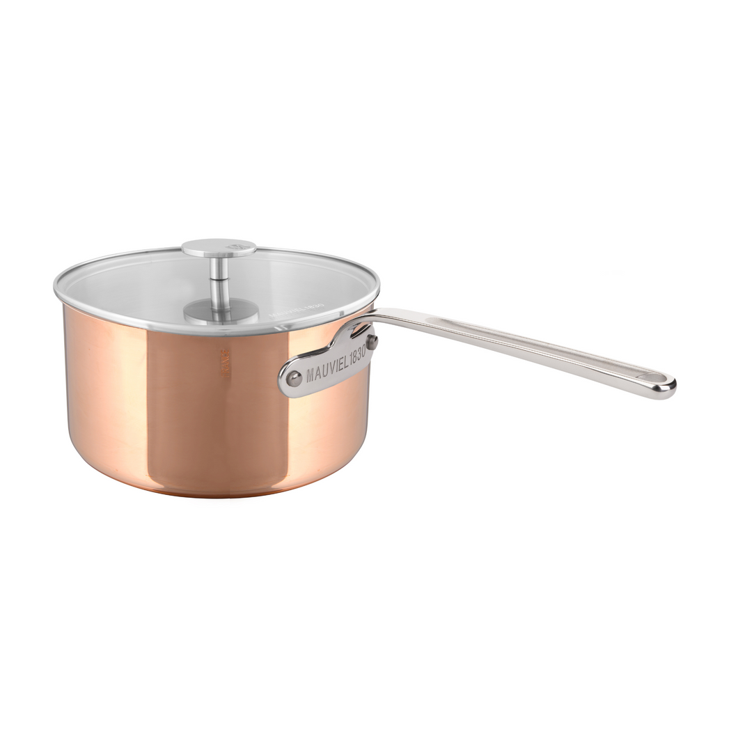 Mauviel M'COPPER 360 Copper Sauce Pan With Stainless Steel Handle, 3.4-Qt - Mauviel USA