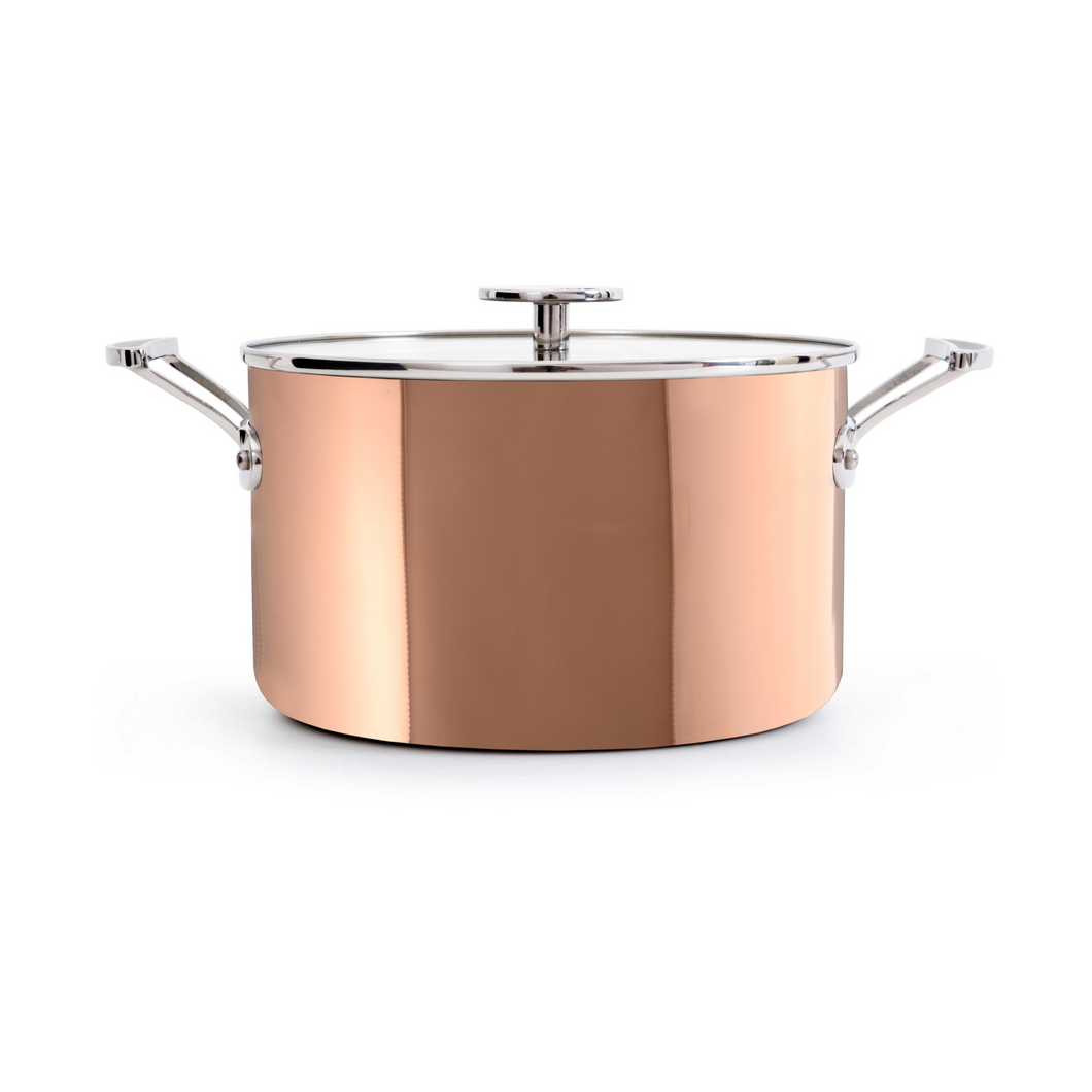 Mauviel M'COPPER 360 Copper Stewpan With Stainless Steel Handle, 6.1-Qt - Mauviel USA