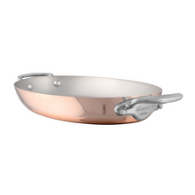 Mauviel Mauviel M'Heritage 150 S Copper Oval Pan With Cast Stainless Steel Handles, 9.8-in Mauviel M'150 S Oval Pan With Cast Stainless Steel Handles, 9.8-in - Mauviel USA