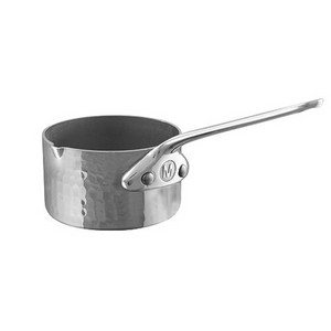 Mauviel 1830 Mauviel M'MINIS Stainless Steel Mini Sauce Pan With Pouring Lip, Cast Stainless Steel Handle, 1.9-in Mauviel M'MINIS Stainless Steel Mini Sauce Pan With Pouring Lip, Cast Stainless Steel Handle, 1.9-in - Mauviel USA