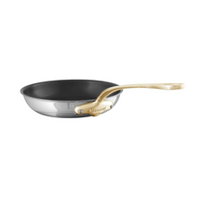 Mauviel Mauviel M'COOK B 5-Ply Nonstick Round Frying Pan With Brass Handle, 11-In M'COOK CI Non Stick Round Frying Pan With Cast Iron Handle, 11-In - Mauviel USA