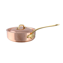 Mauviel Mauviel M'Heritage 150 B Copper Saute Pan With Lid, Brass Handle, 1-Qt Mauviel M'150 B Saute Pan With Lid, Brass Handle, 1-Qt - Mauviel USA