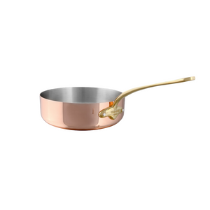 Mauviel 1830 Mauviel M'Heritage 150 B Copper Saute Pan With Brass Handle, 1.9-Qt Mauviel M'150 B Copper Saute Pan With Brass Handle, 1.9-Qt - Mauviel1830
