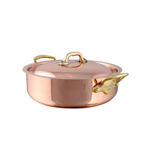 Mauviel Mauviel M'Heritage 150 B Copper Rondeau With Lid and Brass Handles, 2.9-Qt Mauviel M'150 B Copper & Stainless Steel Rondeau With Lid and Brass Handles, 2.9-Qt - Mauviel USA