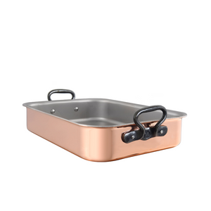 Mauviel M'Heritage M150CI Roasting Pan With Cast Iron Handles, 13.7 x 9.8-In - Mauviel USA